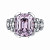 Кольцо со шпинелью цвета Mauve и бриллиантами