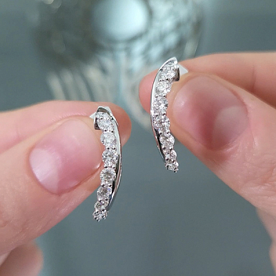 Серьги с бриллиантами