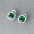 Серьги с изумрудами и бриллиантами