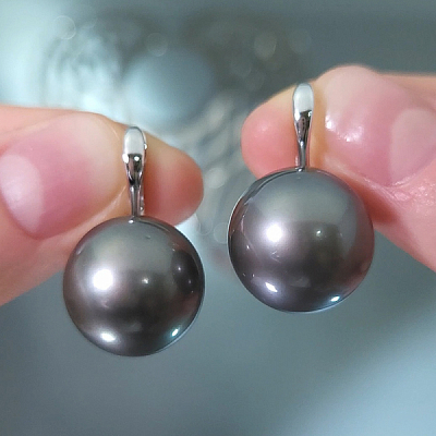 Серьги с жемчугом Таити