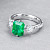 Кольцо с изумрудом и бриллиантами