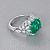 Кольцо с изумрудом и бриллиантами